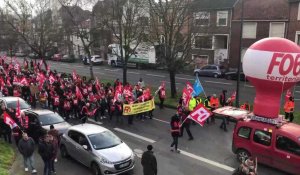 3500 manifestants contre la réforme des retraites à Arras