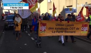 VIDÉO. Grève du 7 février : moins de manifestants à La Ferté-Bernard