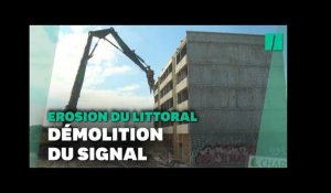 En Gironde, la démolition du Signal est un symbole de l’érosion côtière