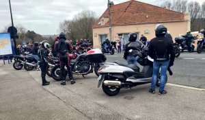 Le cortège de motards s’apprête à s’élancer à Boulogne