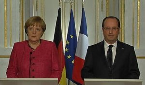 Hollande et Merkel d'accord sur un président permanent de l'Eurogroupe
