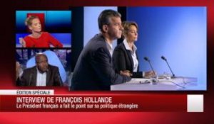 Interview de François Hollande : Le Président fait le point sur sa politique étrangère (partie 1)