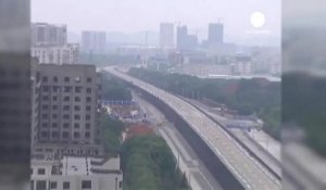 Chine: le plus grand viaduc jamais détruit