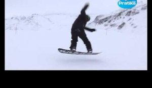 Initiation snowboard: Comment faire un switch 180 front.