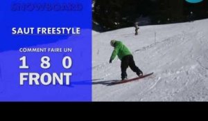 Snowboard - Saut Freestyle : Comment faire un 180 Front sur un kick