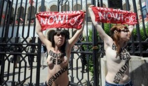 Procès en appel des trois Femen condamnées à quatre mois de prison ferme