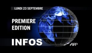 AFP - Le JT, 1ère édition du lundi 23 septembre