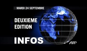 AFP - Le JT, 2e édition du mardi 24 septembre