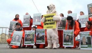 Greenpeace: une trentaine de manifestants à Moscou