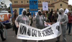 Montélimar: Manifestation contre l'extraction des gaz de schiste