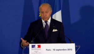 La France va déposer une résolution à l'ONU sur les armes chimiques syriennes