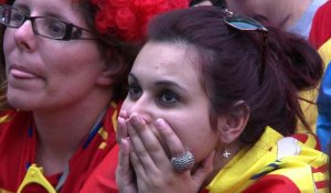 Mondial-2014: les supporteurs espagnols sous le choc à Madrid