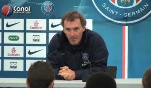 Conférence de presse de Laurent Blanc à Clairefontaine