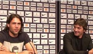 PSG : Salvatore Sirigu et Momo Sissoko présentés par Leonardo