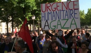 Des centaines de manifestants à Paris solidaires de Gaza
