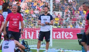 Mondial-2014: premier entraînement des Français au Brésil