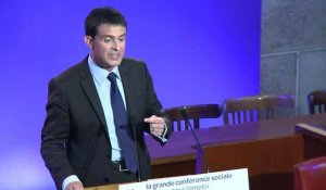Conférence sociale: discours de Manuel Valls