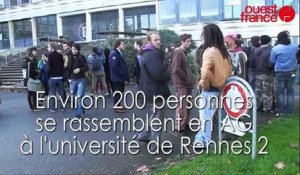 Assemblée Générale Rennes 2 sur violence policière Rémi Fraisse