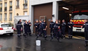 Ice bucket challenge des pompiers de Caen