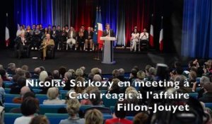 Sarkozy, à Caen, réagit à l'affaire Jouyet/Fillon