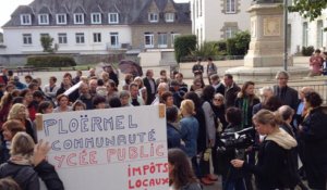 Mouvement contre l'implantation d'un troisième lycée à Ploërmel 