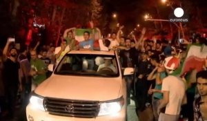 Scène de liesse à Téhéran après l'accord conclu sur le nucléaire iranien