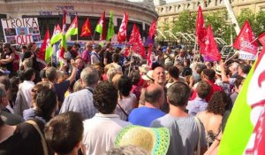 Manifestation de soutien à la Grèce à Paris