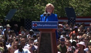 Hillary Clinton en campagne à New York