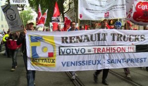 Plan social Renault Trucks: manifestation à Lyon