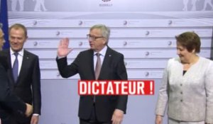 «Dictateur !», l'accueil décontracté du Premier ministre hongrois par Jean-Claude Juncker
