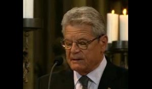 Joachim Gauck : «​Nous sommes reliés dans le deuil et dans la douleur»