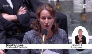 Ségolène Royal : l'extraction du gaz de schiste est «inacceptable»