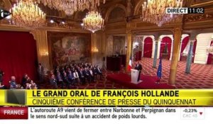 Hollande: «L'esprit de janvier 2015, je dois le prolonger»