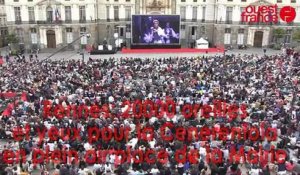 10000 personnes pour l'opéra de la Cenerentola en plein air place de la mairie à Rennes