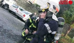 Odeur suspecte de gaz à Saint-Lô : l'intervention des pompiers en vidéo