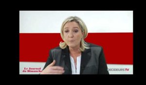 Marine Le Pen : "Jean-Marie Le Pen a le droit de s'exprimer avec ses tripes"