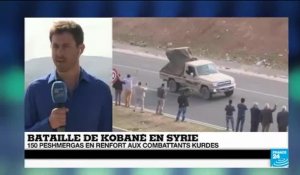 Les premiers peshmerga en route pour aider les Kurdes à Kobané