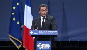 Mariage homo: Sarkozy évoque une "abrogation" de la loi Taubira