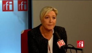 Marine Le Pen, présidente du Front national et du Rassemblement Bleu Marine