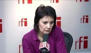 Nathalie Arthaud, candidate de Lutte ouvrière à l'élection présidentielle française