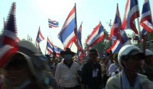 Thaïlande: 100.000 manifestants anti-gouvernement à Bangkok