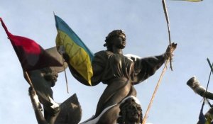 Ukraine: la mobilisation ne faiblit pas à Kiev