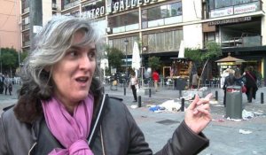 Grève du nettoyage: le centre de Madrid envahi par les détritus