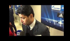 Réaction de Nasser Al-Khelaïfi en zone mixte après PSG-Ajax (3-1)