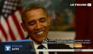 Obama se confie sur son rôle de père à la fille de George W. Bush