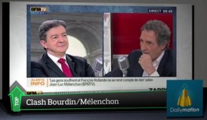 Top Média : clash en direct entre Bourdin et Mélenchon