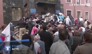 Ukraine : l'assaut violent des pro-russes contre le parquet de Donetsk