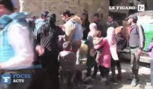 Syrie : distribution de nourriture dans le camp surpeuplé de Yarmouk
