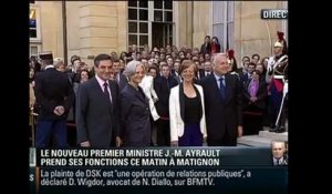 Le nouveau premier ministre arrive à Matignon