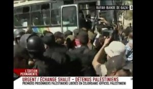 Les prisonniers palestiniens libérés arrivent à Ramallah